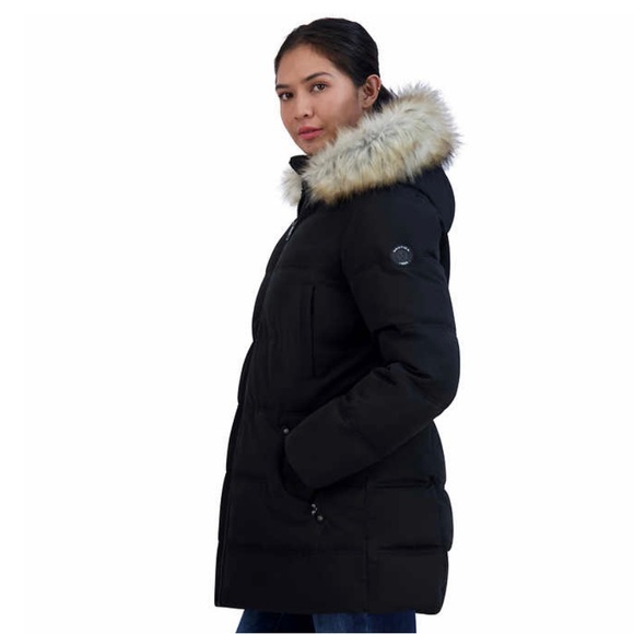 Nautica Ladies' Heavy Puffer Jacket with Fur - Picture 3 of 4
